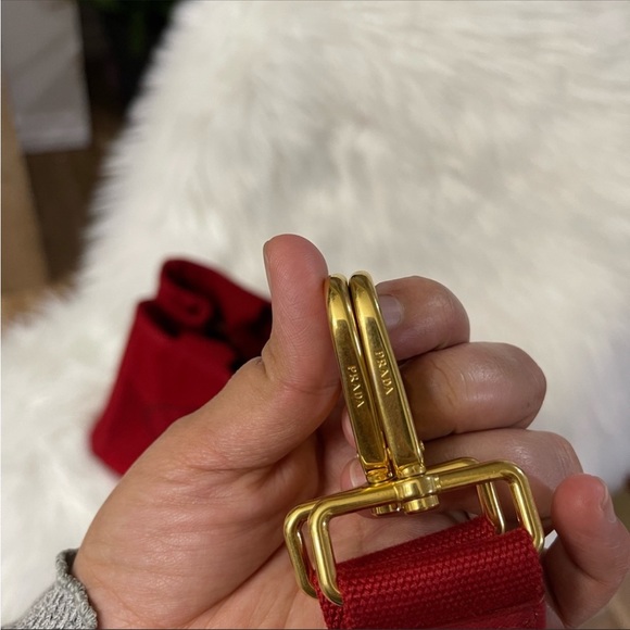 Prada Canapa canvas handbag with Shoulder strap - Picture 9 of 9